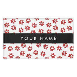 前足、犬の前足、猫の前足、赤い前足のパターン 名札