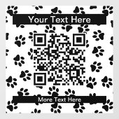 前足、犬の前足、猫の前足、黒い前足のパターン ウィンドウサイン (シート)