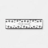 前足、犬の前足、猫の前足、黒い前足のパターン サインプレート (正面)