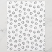 前足、犬の前足、猫の前足、黒い前足のパターン チラシ (正面)