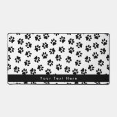 前足、犬の前足、猫の前足、黒い前足のパターン デスクマット (正面)