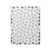 前足、犬の前足、猫の前足、黒い前足のパターン ノートパッド (回転)