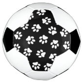 前足、犬の前足、白い前足のパターン サッカーボール (回転)