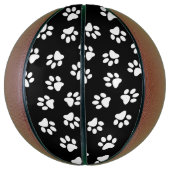 前足、犬の前足、白い前足のパターン バスケットボール (縦)