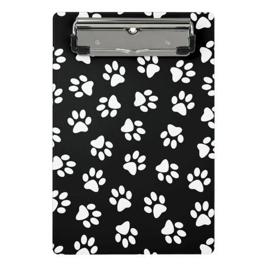 前足、犬の前足、白い前足のパターン ミニクリップボード (正面)