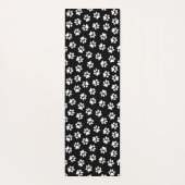 前足、犬の前足、白い前足のパターン ヨガマット (裏面)