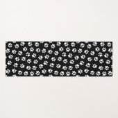 前足、犬の前足、白い前足のパターン ヨガマット (正面(横))