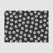 前足、犬の前足、白い前足のパターン 薄葉紙 (正面)