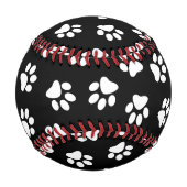 前足、犬の前足、白い前足のパターン 野球ボール (正面)