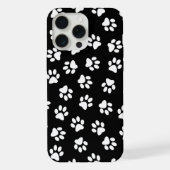 前足、犬の前足、白い前足のパターン iPhoneケース (裏面)