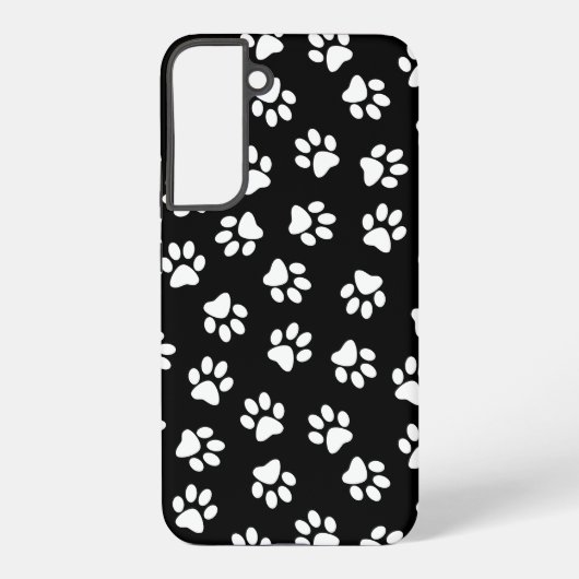 前足、犬の前足、白い前足のパターン SAMSUNG GALAXYケース (裏面)
