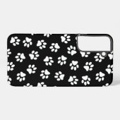 前足、犬の前足、白い前足のパターン SAMSUNG GALAXYケース (裏面横)