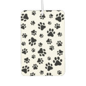 前足、犬の前足、白黒のパターン カーエアーフレッシュナー (正面)