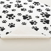 前足、犬の前足、白黒のパターン シェルパブランケット (3/4)