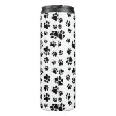 前足、犬の前足、白黒のパターン タンブラー (裏面)