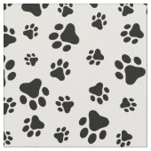 前足、犬の前足、白黒のパターン ファブリック (クローズアップ)