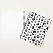 前足、犬の前足、白黒のパターン プランナー手帳 (ディスプレー)