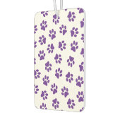 前足、犬の前足、紫の前足のパターン カーエアーフレッシュナー (左)