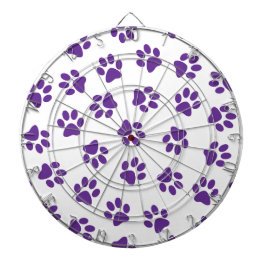 前足、犬の前足、紫の前足のパターン ダーツボード