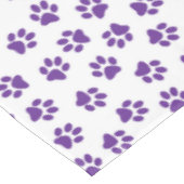 前足、犬の前足、紫の前足のパターン テーブルクロス (アングル)