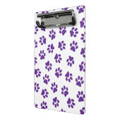 前足、犬の前足、紫の前足のパターン ミニクリップボード (アングル2)