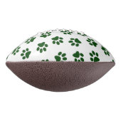 前足、犬の前足、緑の前足のパターン アメリカンフットボール (回転90)