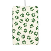 前足、犬の前足、緑の前足のパターン カーエアーフレッシュナー (正面)