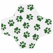 前足、犬の前足、緑の前足のパターン サッカーボール (フラット)