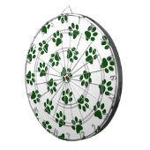 前足、犬の前足、緑の前足のパターン ダーツボード (正面右)