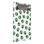 前足、犬の前足、緑の前足のパターン ミニクリップボード (アングル)