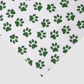 前足、犬の前足、緑の前足のパターン 薄葉紙 (詳細)