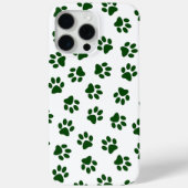 前足、犬の前足、緑の前足のパターン Case-Mate iPhoneケース (裏面)
