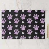 前足、犬の前足、薄紫の前足、ハート ペーパーパッド (インサイチュ)