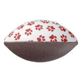 前足、犬の前足、赤い前足 アメリカンフットボール (回転90)