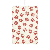 前足、犬の前足、赤い前足 カーエアーフレッシュナー (正面)