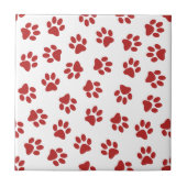 前足、犬の前足、赤い前足 タイル (正面)