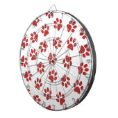 前足、犬の前足、赤い前足 ダーツボード (正面右)