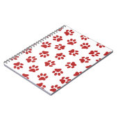 前足、犬の前足、赤い前足 ノートブック (左側)