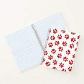 前足、犬の前足、赤い前足 ノートブック (内部)