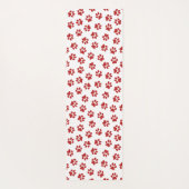 前足、犬の前足、赤い前足 ヨガマット (裏面)