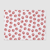 前足、犬の前足、赤い前足 薄葉紙 (正面)