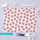 前足、犬の前足、赤い前足 薄葉紙 (クラフト)