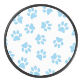 前足、犬の前足、赤ちゃん青の前足のパターン アイスホッケーパック (正面)