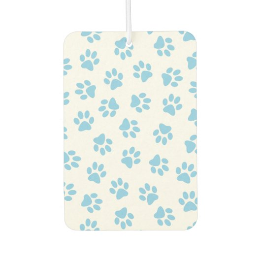 前足、犬の前足、赤ちゃん青の前足のパターン カーエアーフレッシュナー (正面)