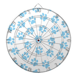 前足、犬の前足、赤ちゃん青の前足のパターン ダーツボード