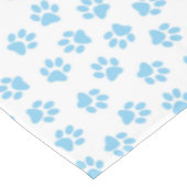 前足、犬の前足、赤ちゃん青の前足のパターン テーブルクロス (アングル)