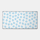 前足、犬の前足、赤ちゃん青の前足のパターン デスクマット (正面)