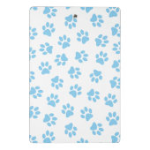 前足、犬の前足、赤ちゃん青の前足のパターン ミニクリップボード (裏面)