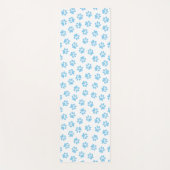 前足、犬の前足、赤ちゃん青の前足のパターン ヨガマット (正面)