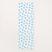 前足、犬の前足、赤ちゃん青の前足のパターン ヨガマット (裏面)